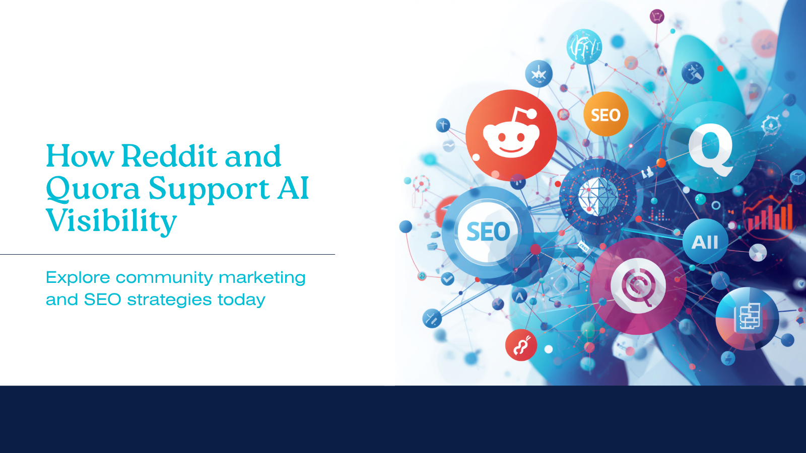 Twitter X Post – How Reddit and Quora Support AI Visibility Featured image for the Shoden Global article "How Reddit and Quora Support AI Visibility" showing a digital network with SEO and community icons.